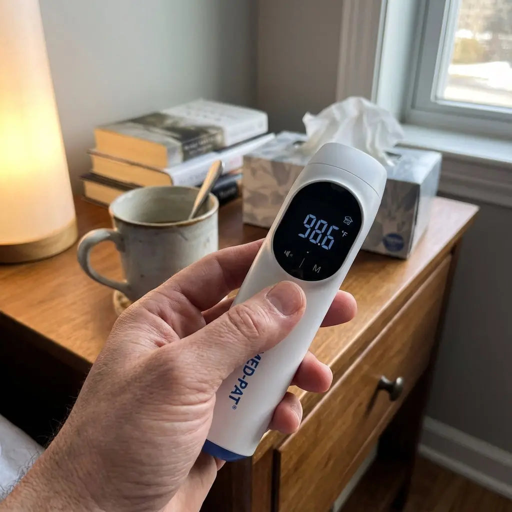 Med Pat TH1 Digital Infrared Thermometer Ear Forehead Device