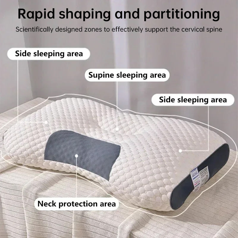 SPA Sleep Pillow Orthopedic Neck Support Soybean Fiber Massage