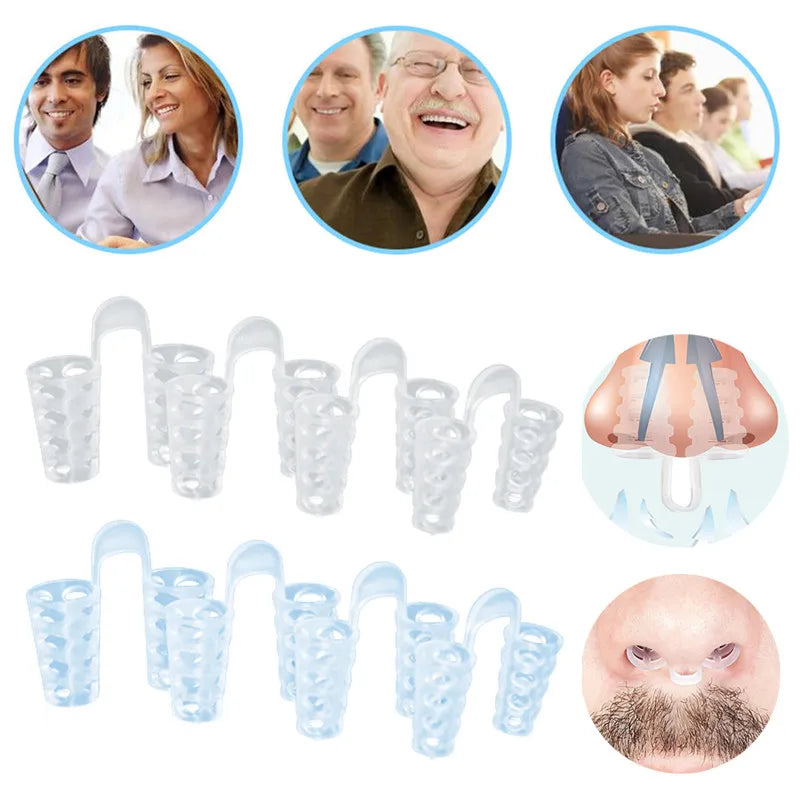 Anti Snore Nose Clip Sleep Apnea Breathing Aid Device
