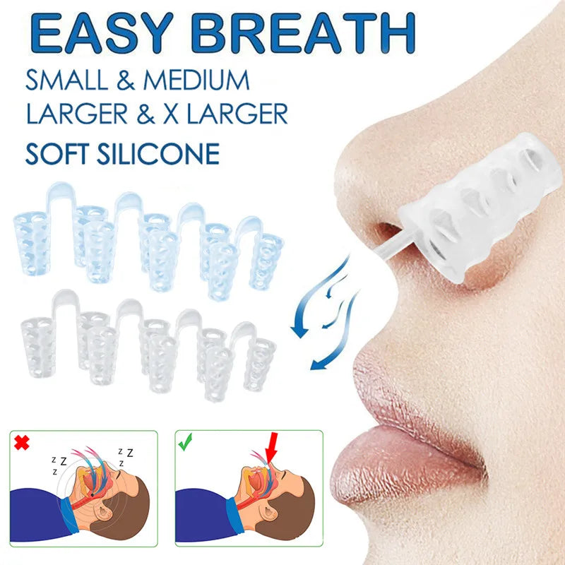 Anti Snore Nose Clip Sleep Apnea Breathing Aid Device