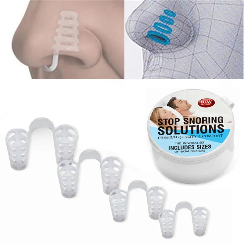 Anti Snore Nose Clip Sleep Apnea Breathing Aid Device