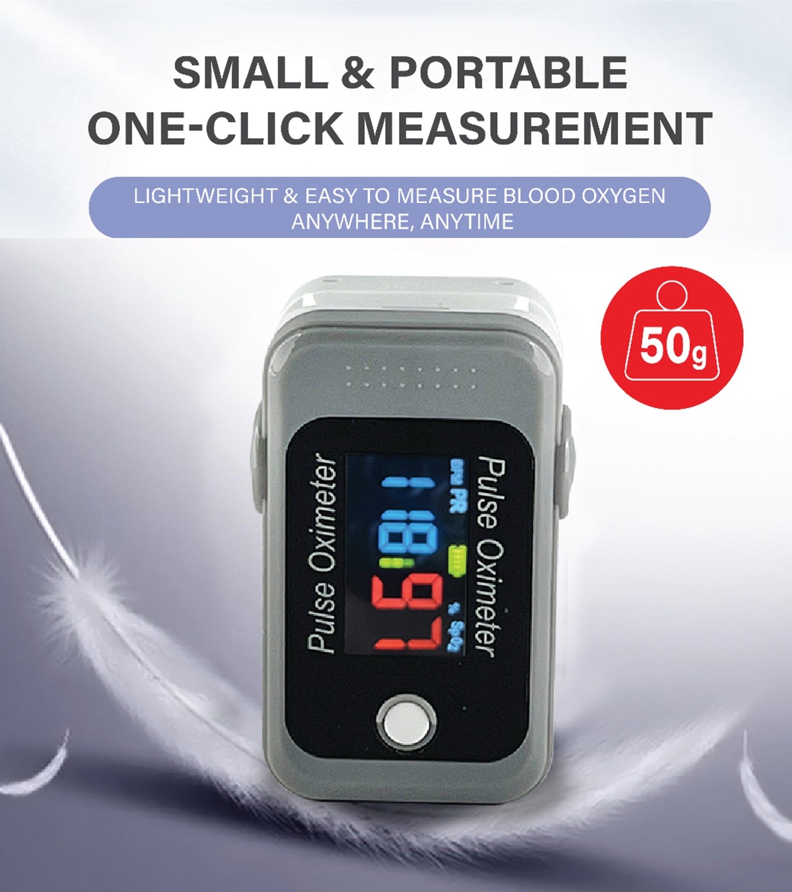 BM1000C Fingertip Pulse Oximeter Accurate Oxygen Monitor Clearance Device