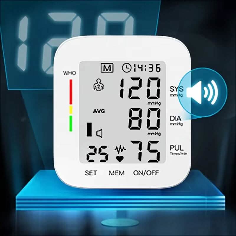 Digital Wrist Blood Pressure Monitor Automatic Cuff BP Machine