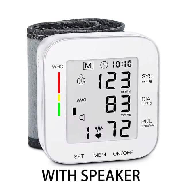 Digital Wrist Blood Pressure Monitor Automatic Cuff BP Machine