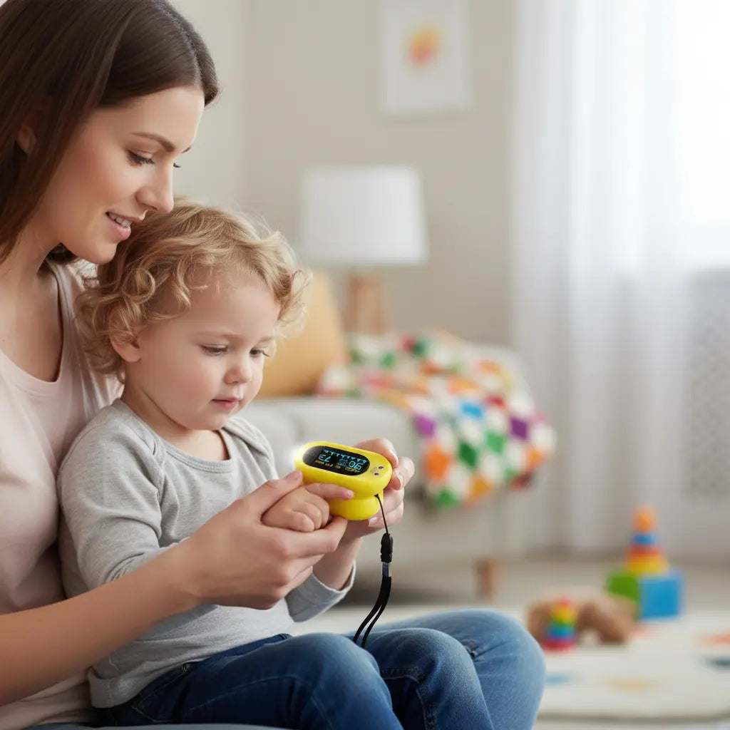 Med Pat Ducky Kids Pulse Oximeter Fast SPO2 Heart Rate