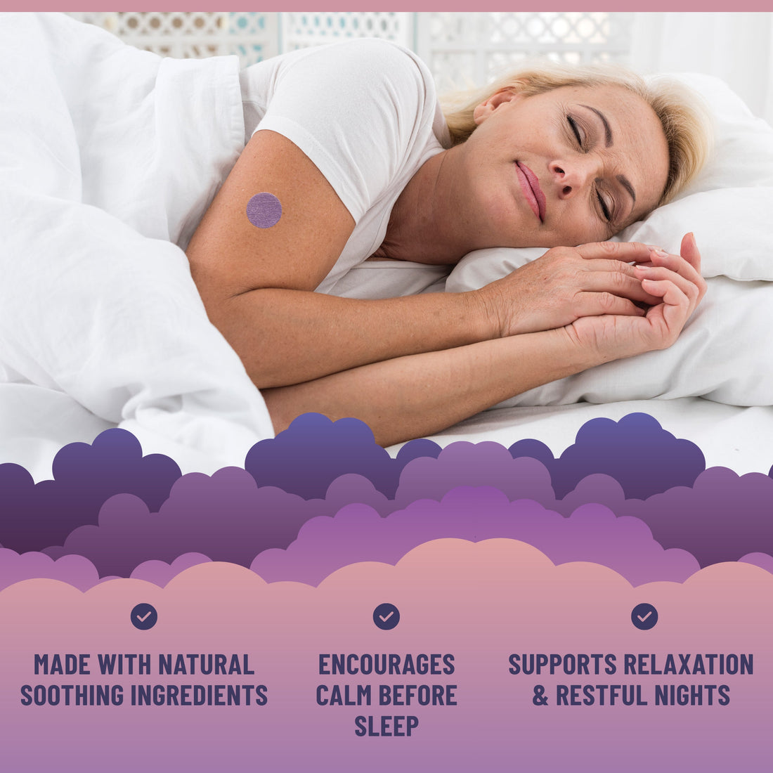Natural Sleep Patches with Melatonin Lavender Herbal Extracts Aid