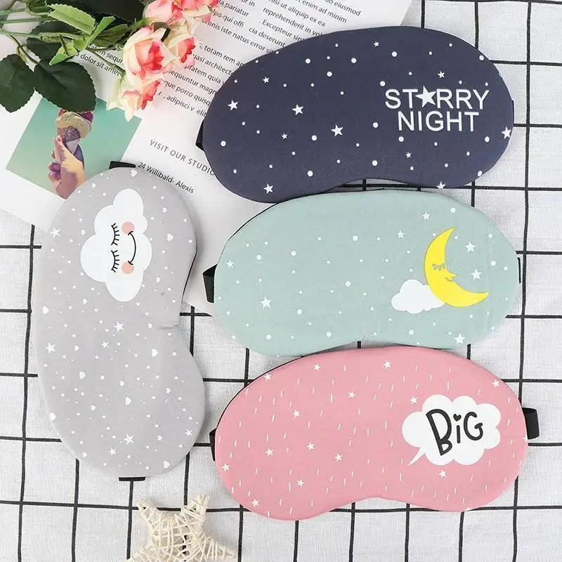 Kids Sleeping Mask Colorful Cartoon Eye Cover Comfortable Travel
