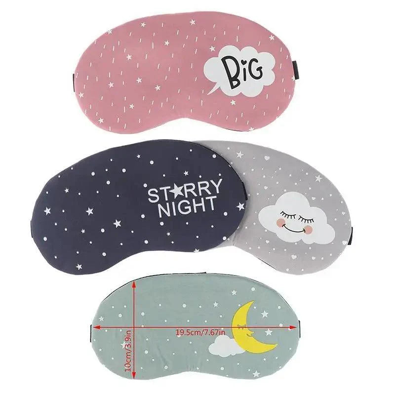 Kids Sleeping Mask Colorful Cartoon Eye Cover Comfortable Travel