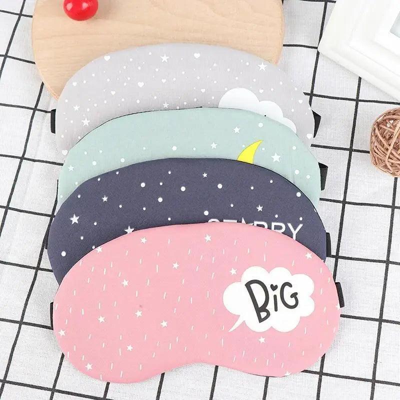 Kids Sleeping Mask Colorful Cartoon Eye Cover Comfortable Travel
