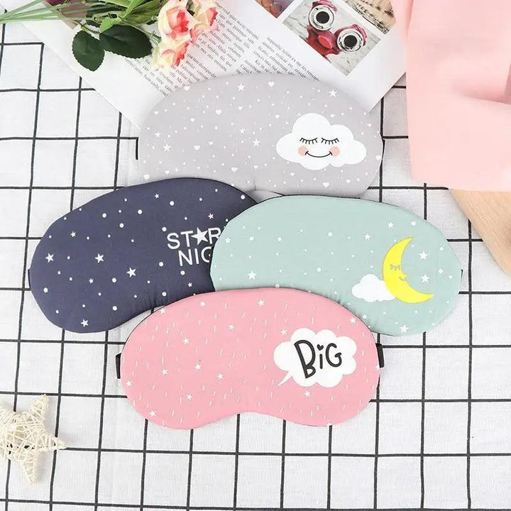 Kids Sleeping Mask Colorful Cartoon Eye Cover Comfortable Travel