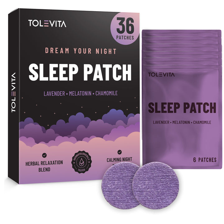 Natural Sleep Patches with Melatonin Lavender Herbal Extracts Aid